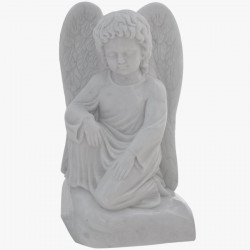 Скульптура из мрамора S_22 Ангелочек на облаке
